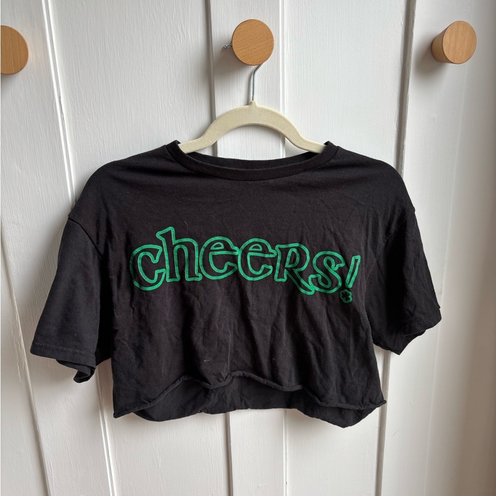 Target “cheers” Saint Patrick’s day crop top T-shirt